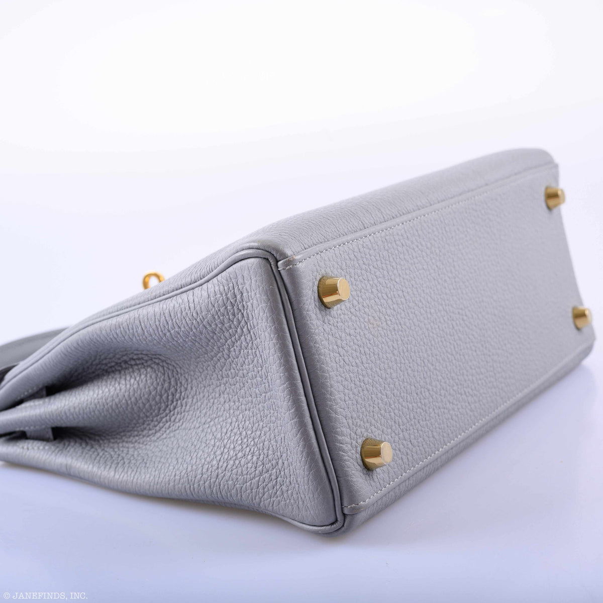 Hermes Kelly 25 Retourne Blue Glacier Togo Gold Hardware
