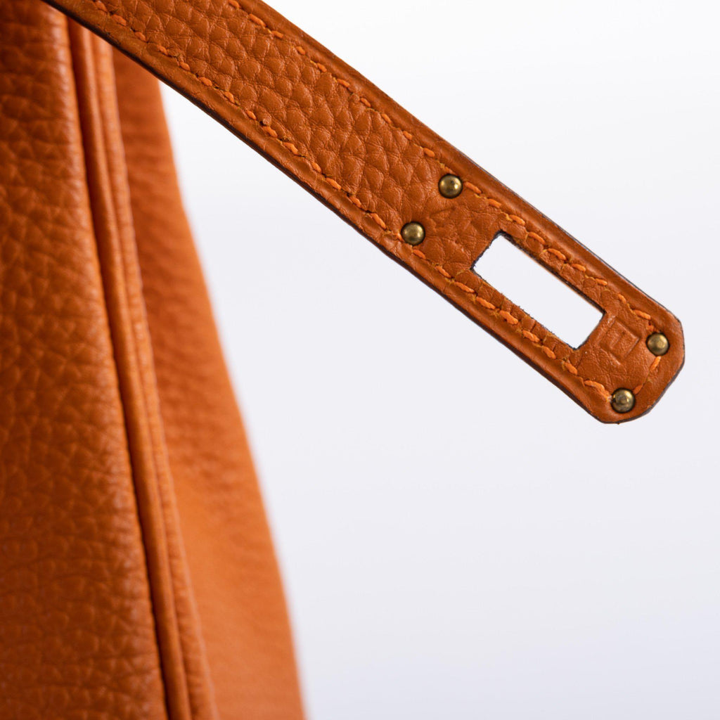 Hermes Kelly 25 Retourne Potiron Togo leather Gold Hardware