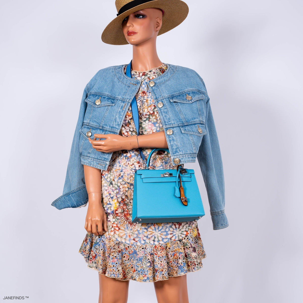 Hermes Kelly 25 Sellier Bleu du Nord Epsom leather Palladium Hardware