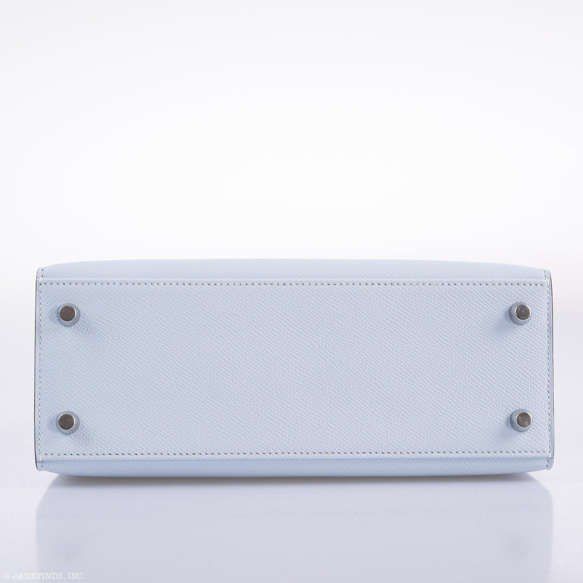 Hermes Kelly 25 Sellier Blue Brume Epsom Palladium Hardware