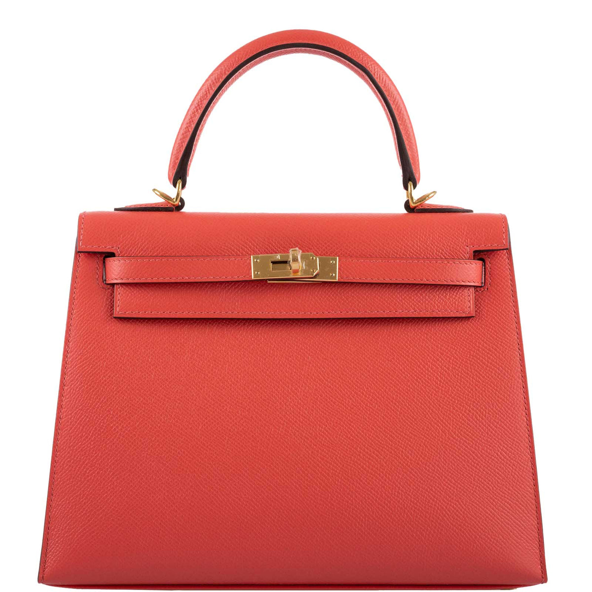 Hermes Kelly 25 Sellier Rose Jaipur Epsom Gold Hardware