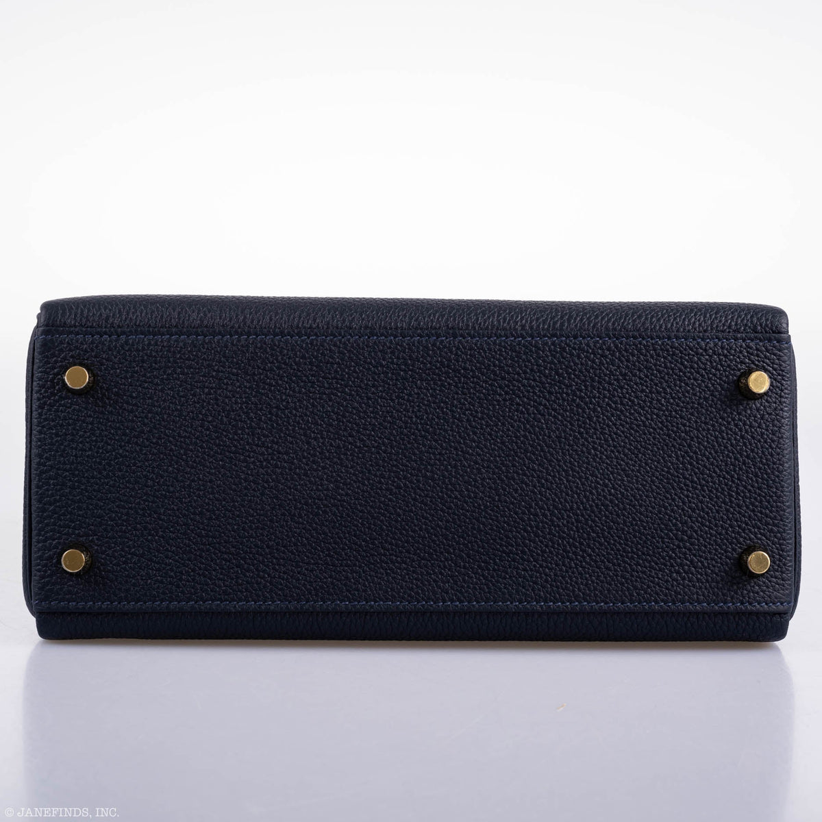 Hermes Kelly 28 Retourne Blue Nuit Togo Gold Hardware
