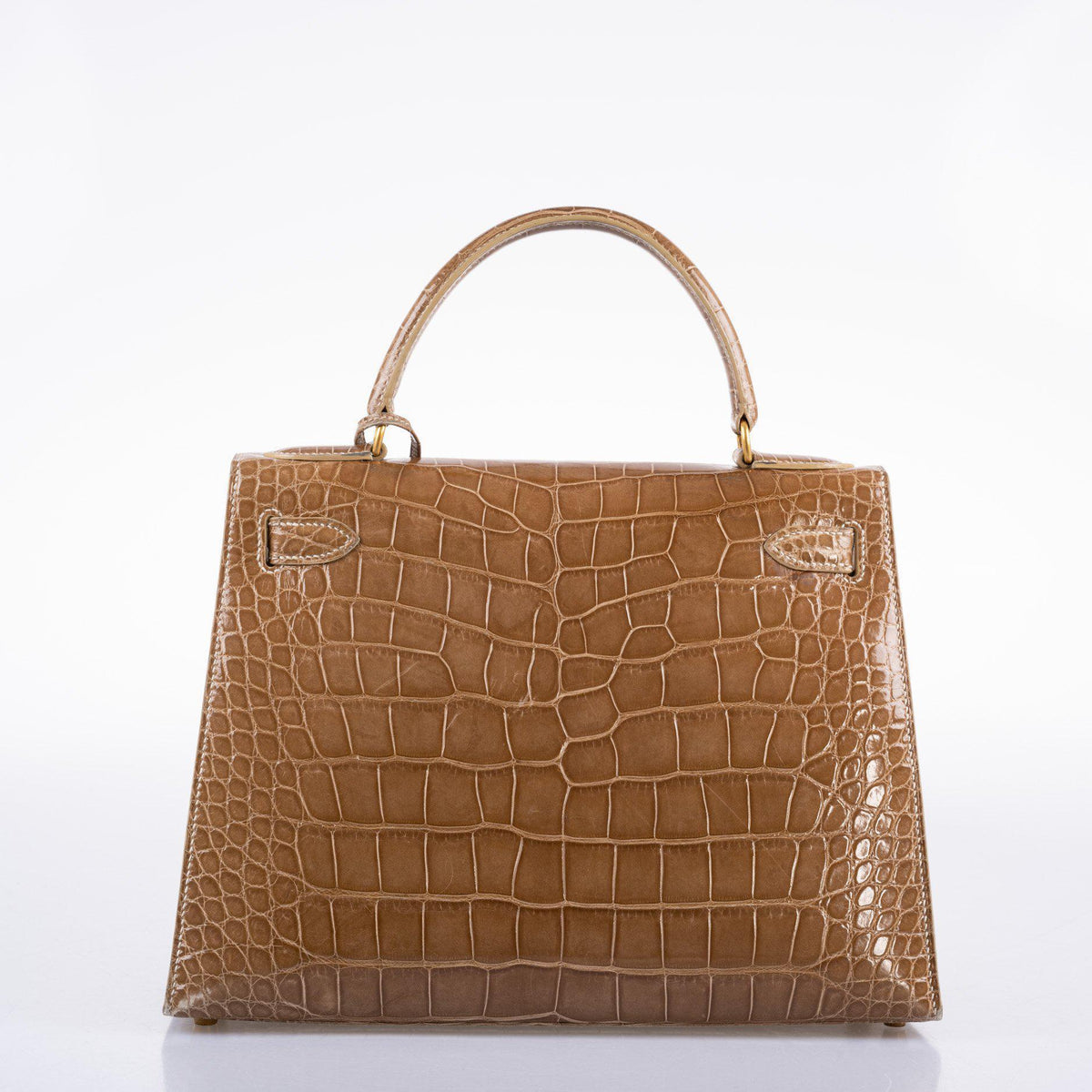Hermes Kelly 28 Sellier Ficelle Alligator with Gold Hardware