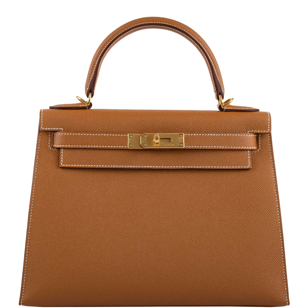 Hermes Kelly 28 Sellier Gold Epsom with Gold Hardware