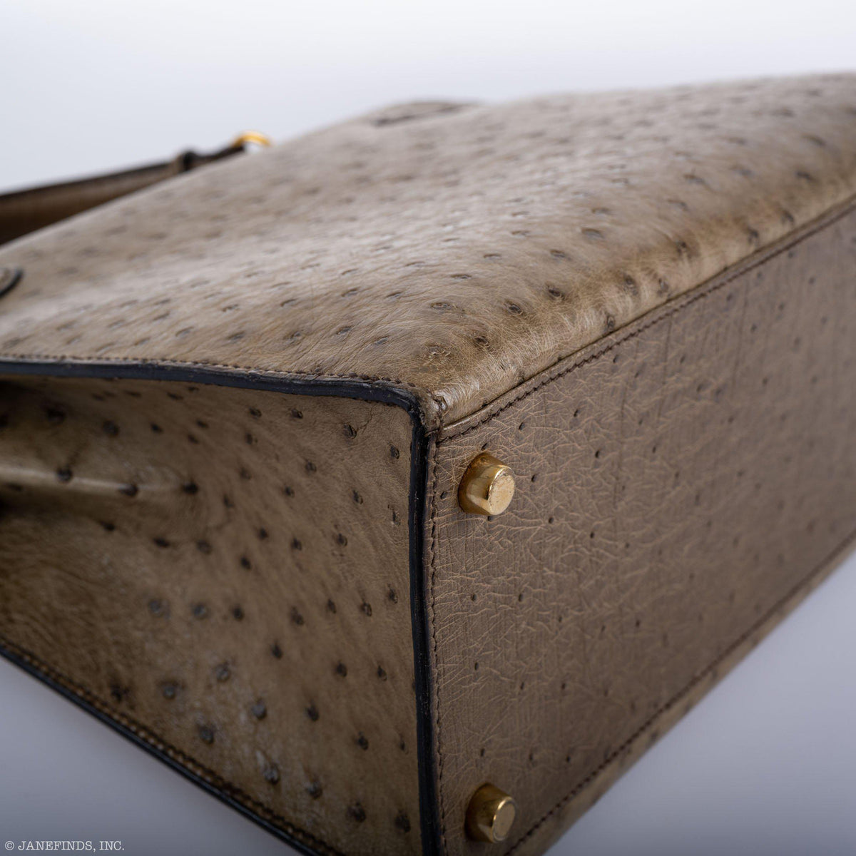 Hermes Kelly 28 Sellier Mousse Ostrich Gold Hardware