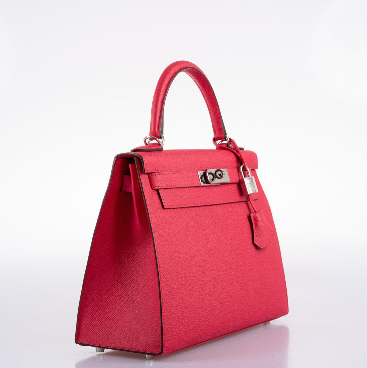 Hermes Kelly 28 Sellier Rose Extreme Epsom leather Palladium Hardware
