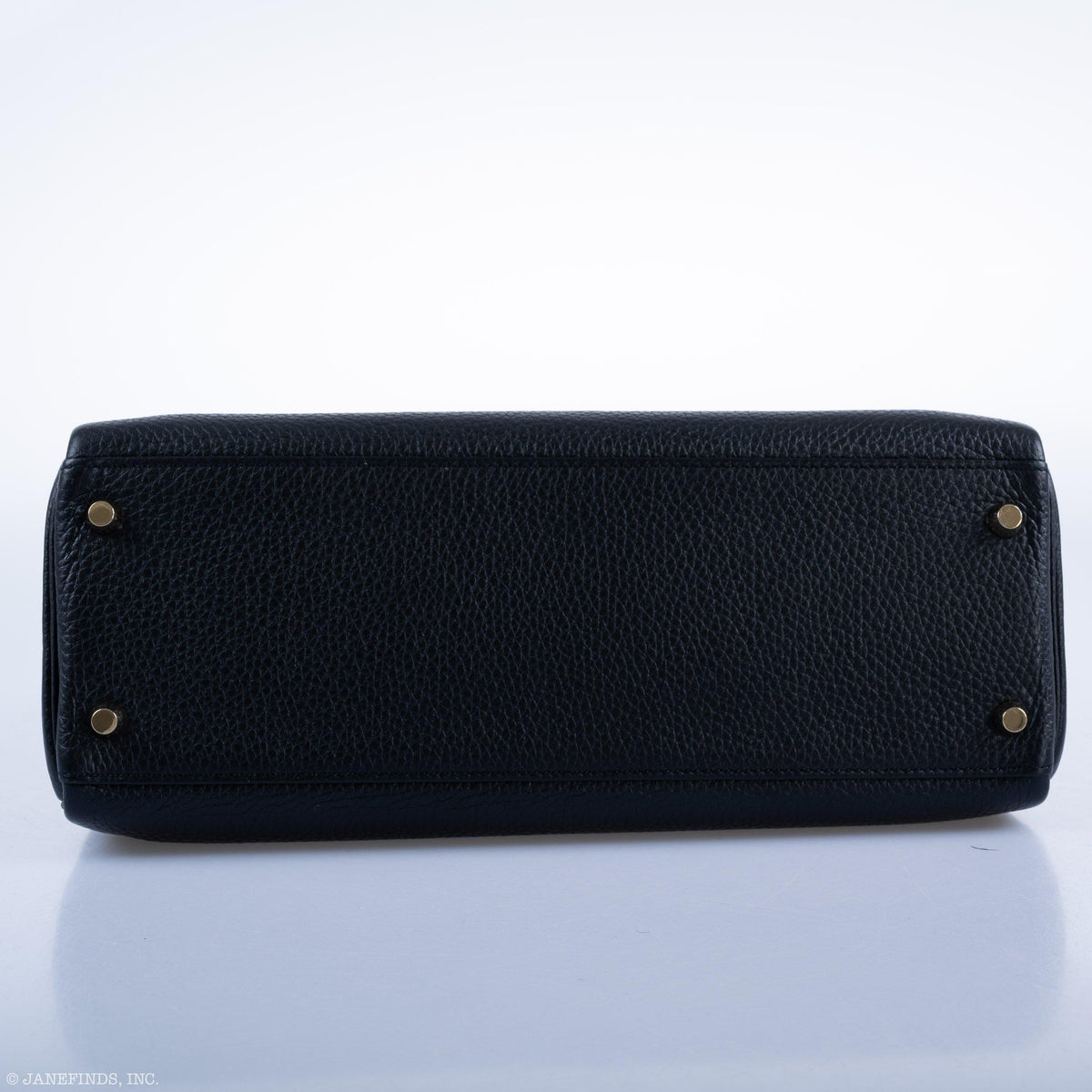 Hermes Kelly 32 Black Togo Gold Hardware