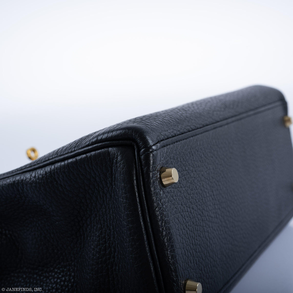 Hermes Kelly 32 Black Togo Gold Hardware