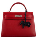 Hermes Kelly 32 Rouge Casaque Epsom leather Palladium Hardware