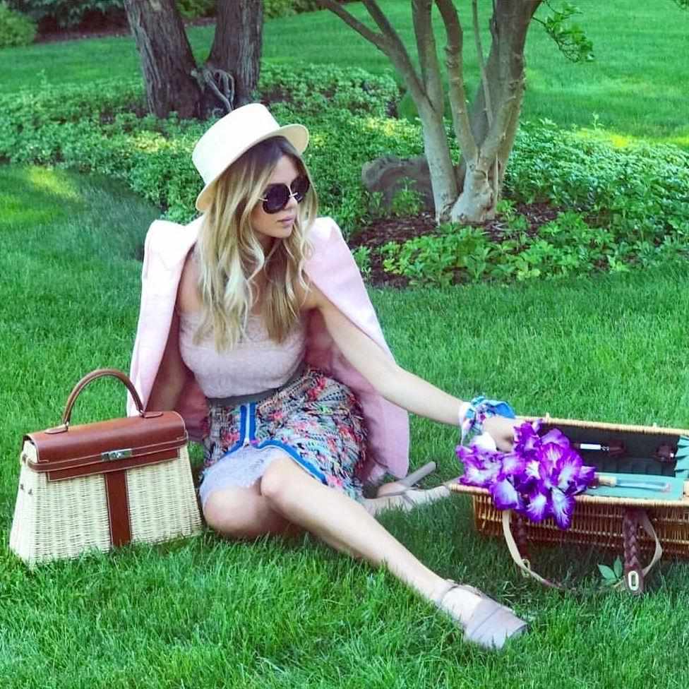 Hermes Kelly 35 Picnic, Wicker & Barenia leather Palladium Hardware