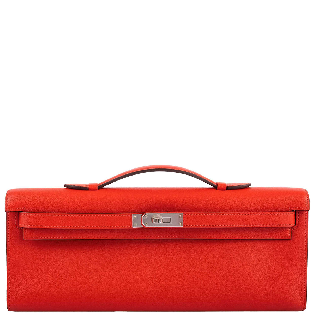 Hermes Kelly Cut Capucine Swift leather Palladium Hardware