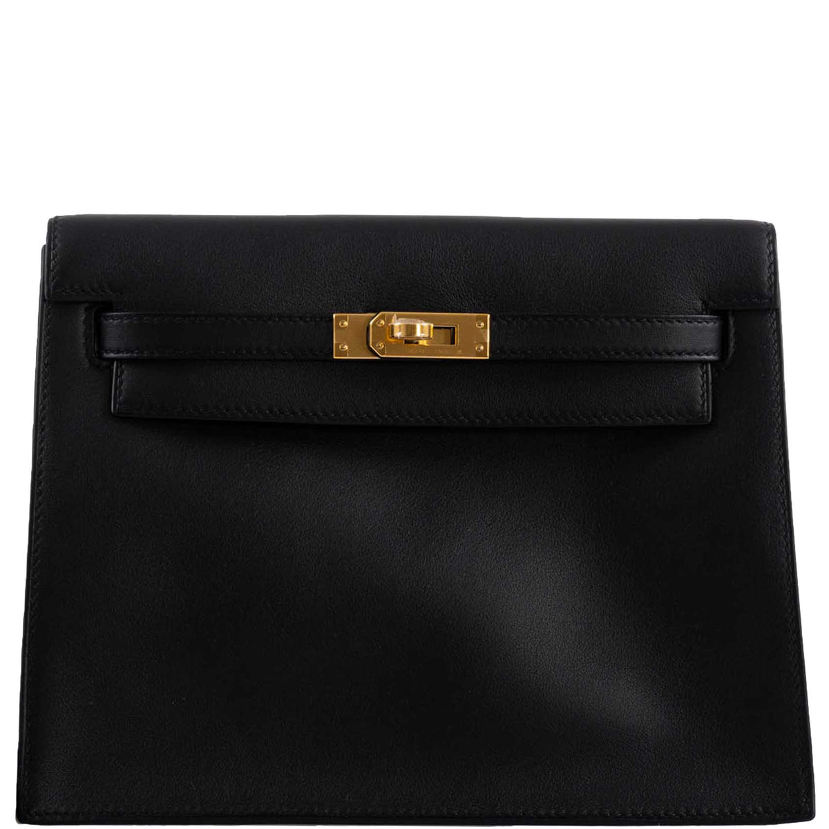 Hermes Kelly Danse II Black Swift with Gold Hardware