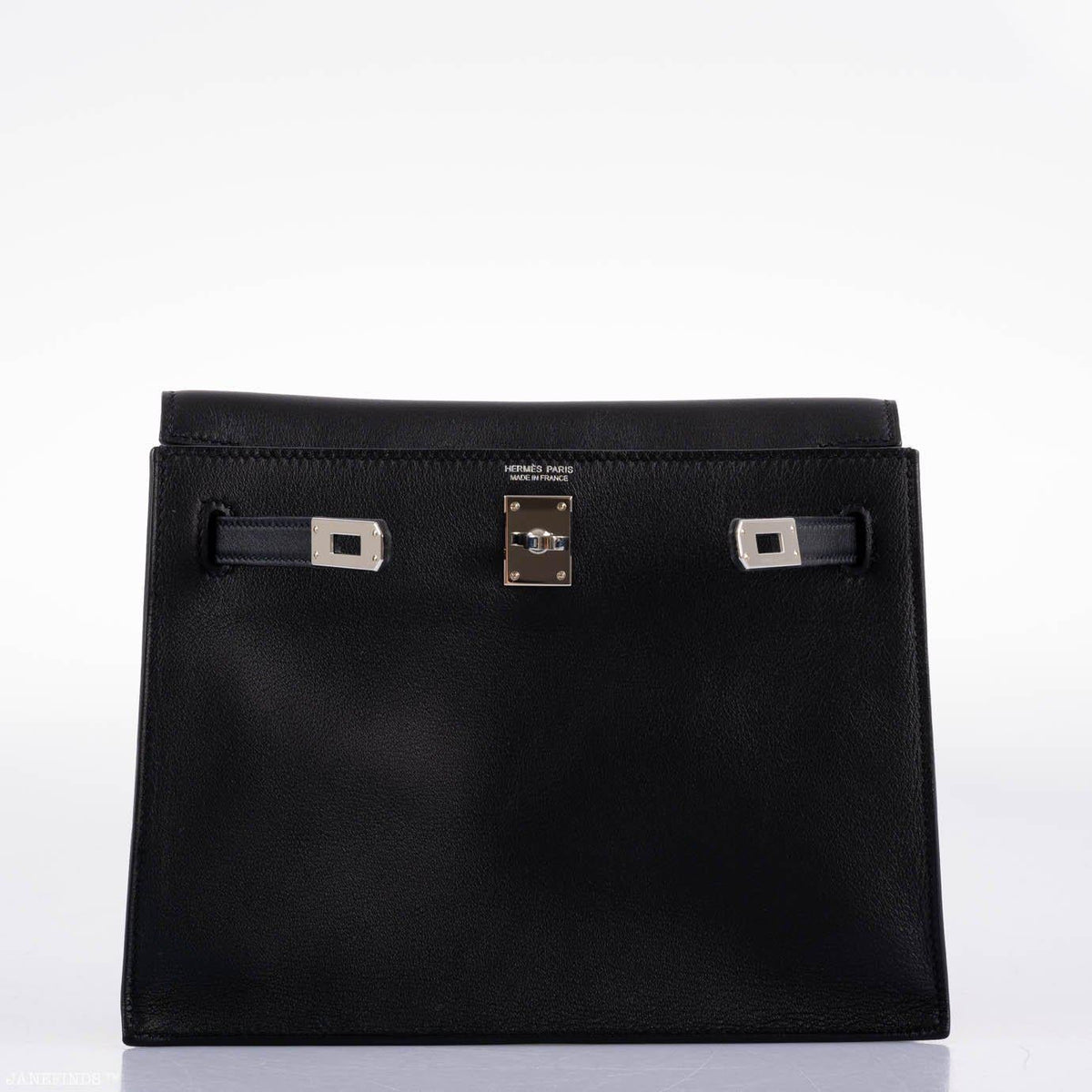 Hermes Kelly Danse II Black Swift with Palladium Hardware