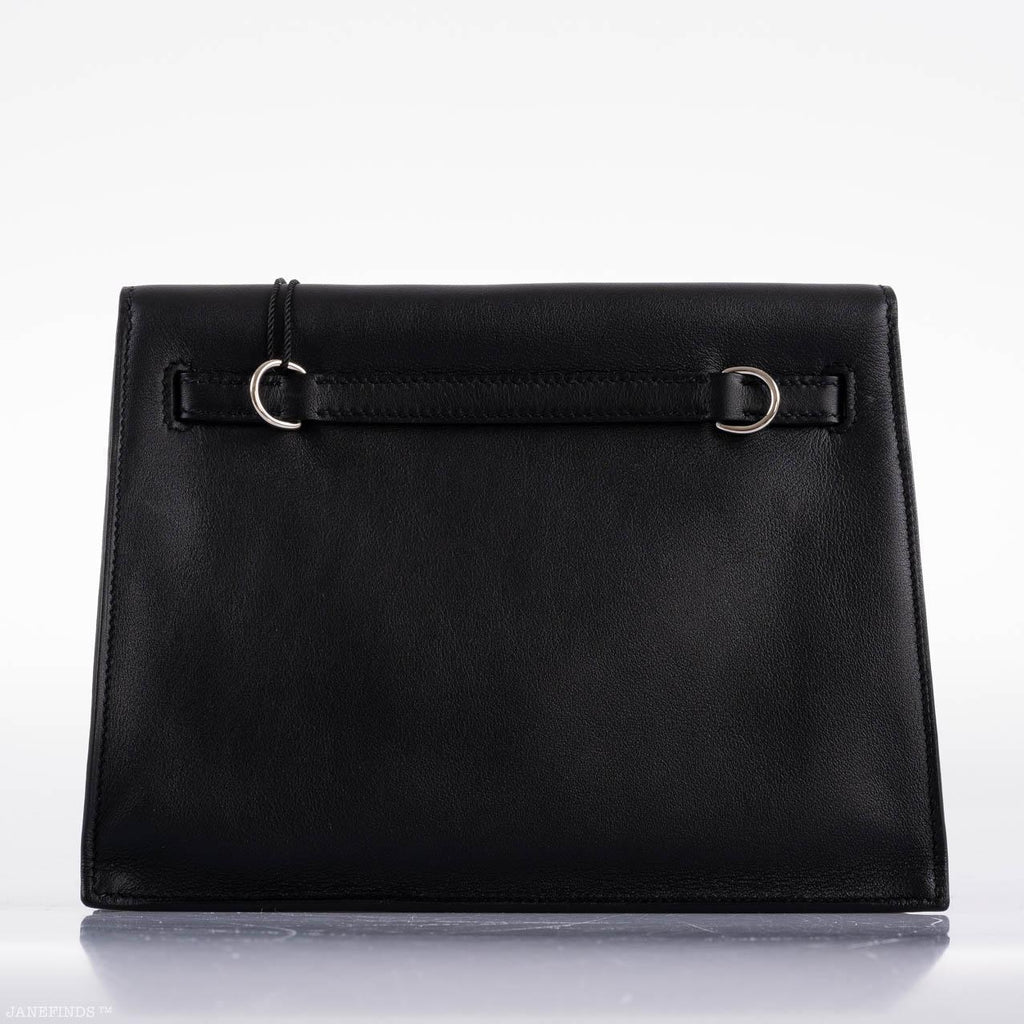 Hermes Kelly Danse II Black Swift with Palladium Hardware