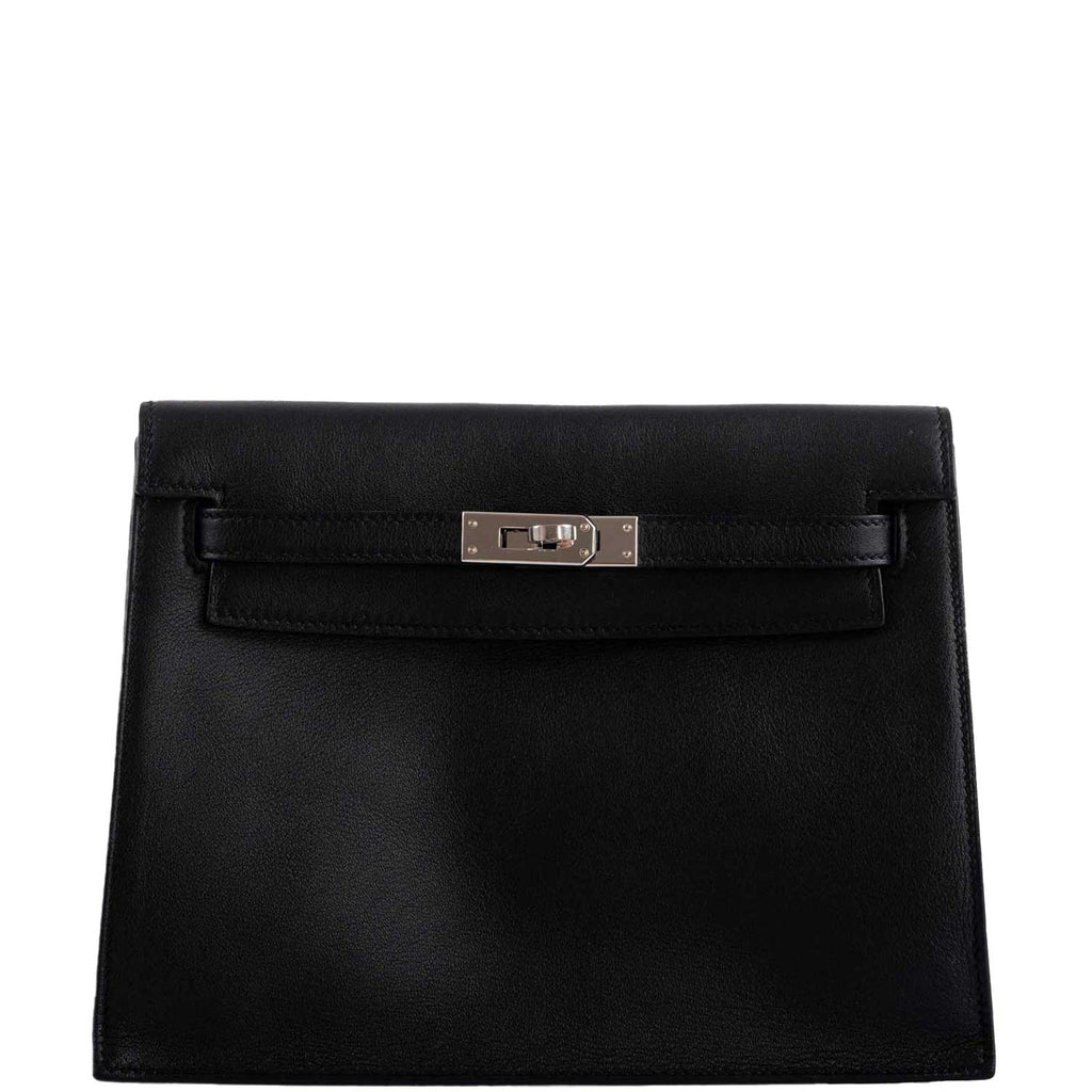 Hermes Kelly Danse II Black Swift with Palladium Hardware
