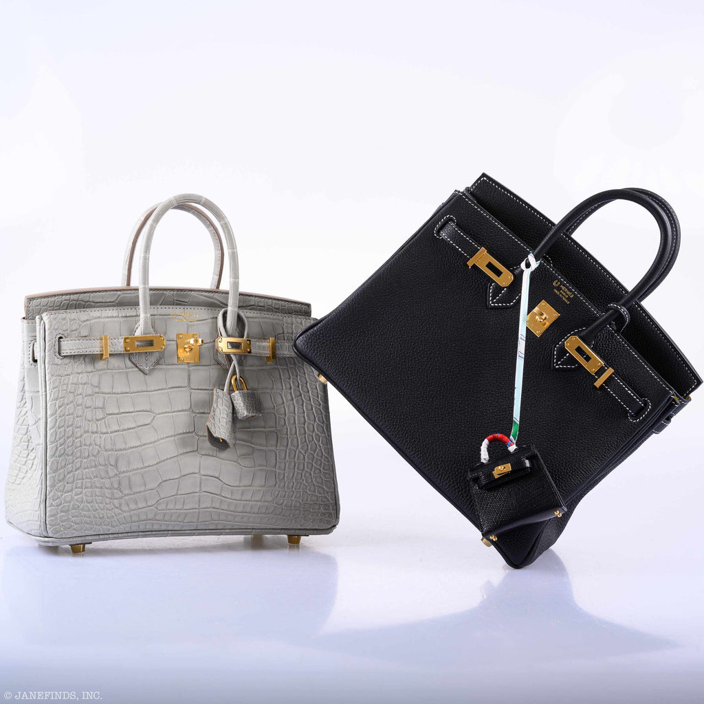 Hermes Micro Kelly Charm Black Lizard Gold Hardware