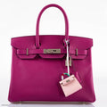 Hermes Micro Kelly Twilly Charm Rose Sakura Tadelakt Palladium Hardware