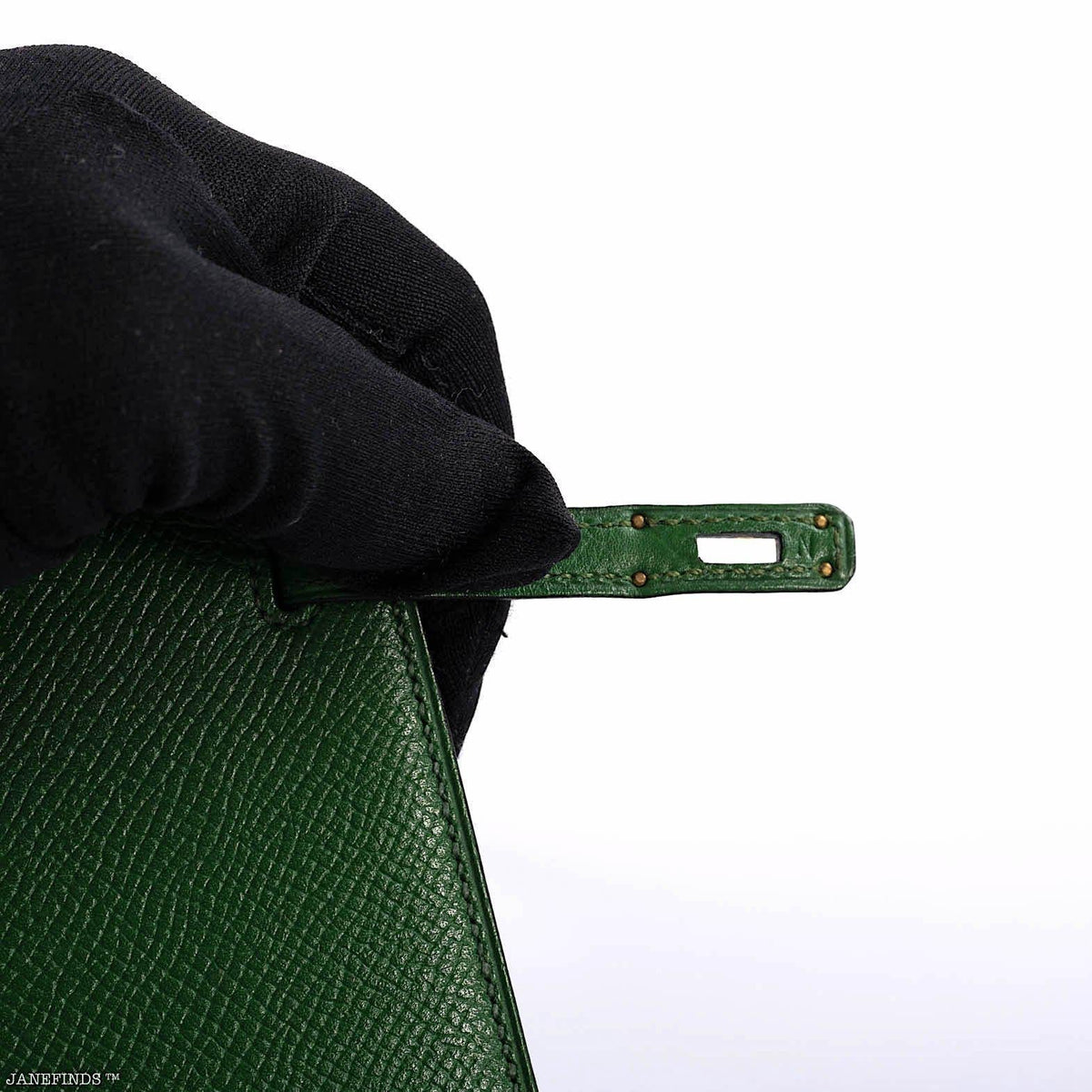 Hermes Mini Kelly 15 Vert Clair Courchevel with Gold Hardware