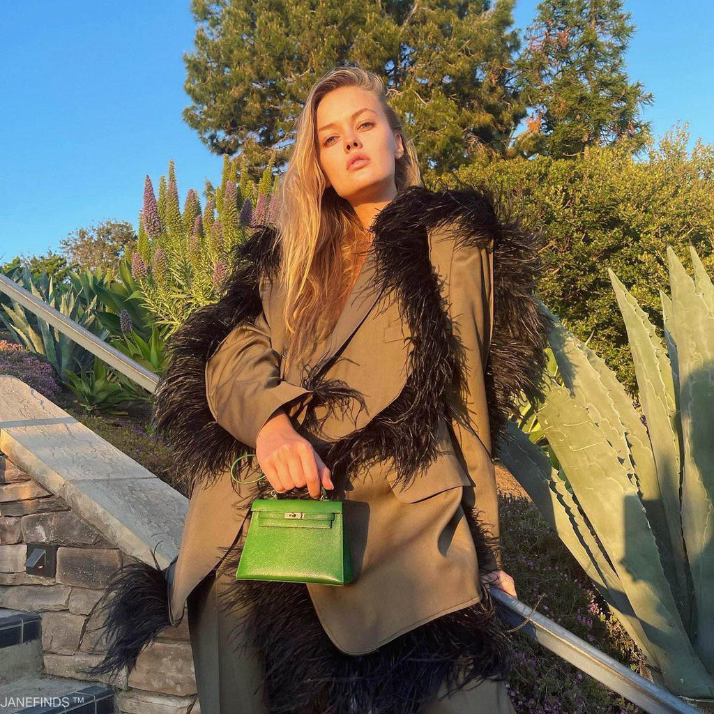 Hermes Mini Kelly 15 Vert Clair Courchevel with Gold Hardware
