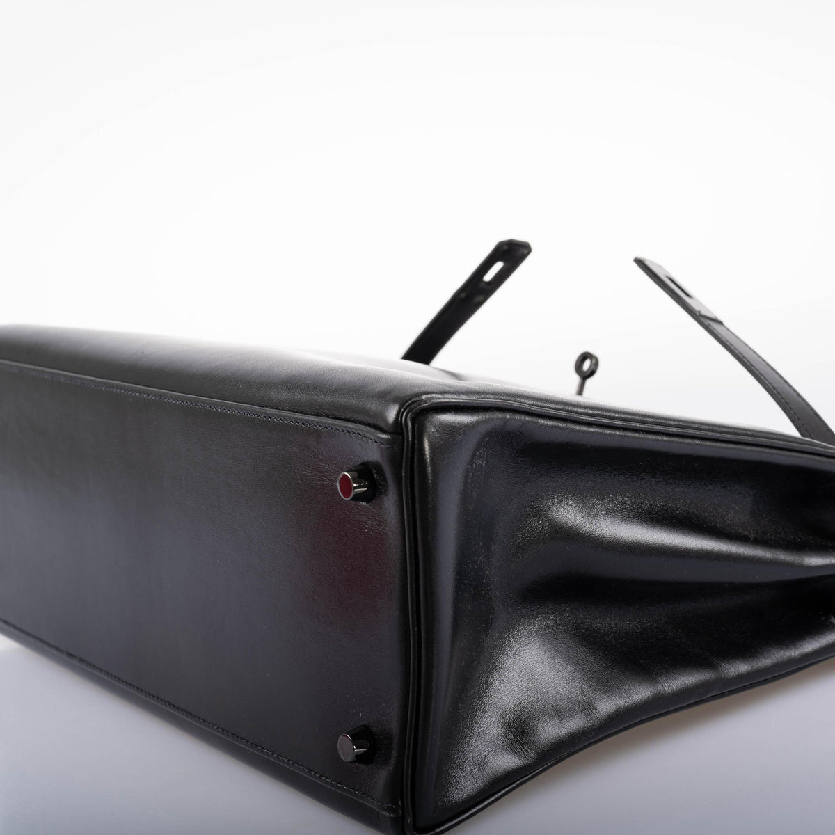 Hermes So Black Kelly 35 Retourne Black Box Leather PVD Hardware