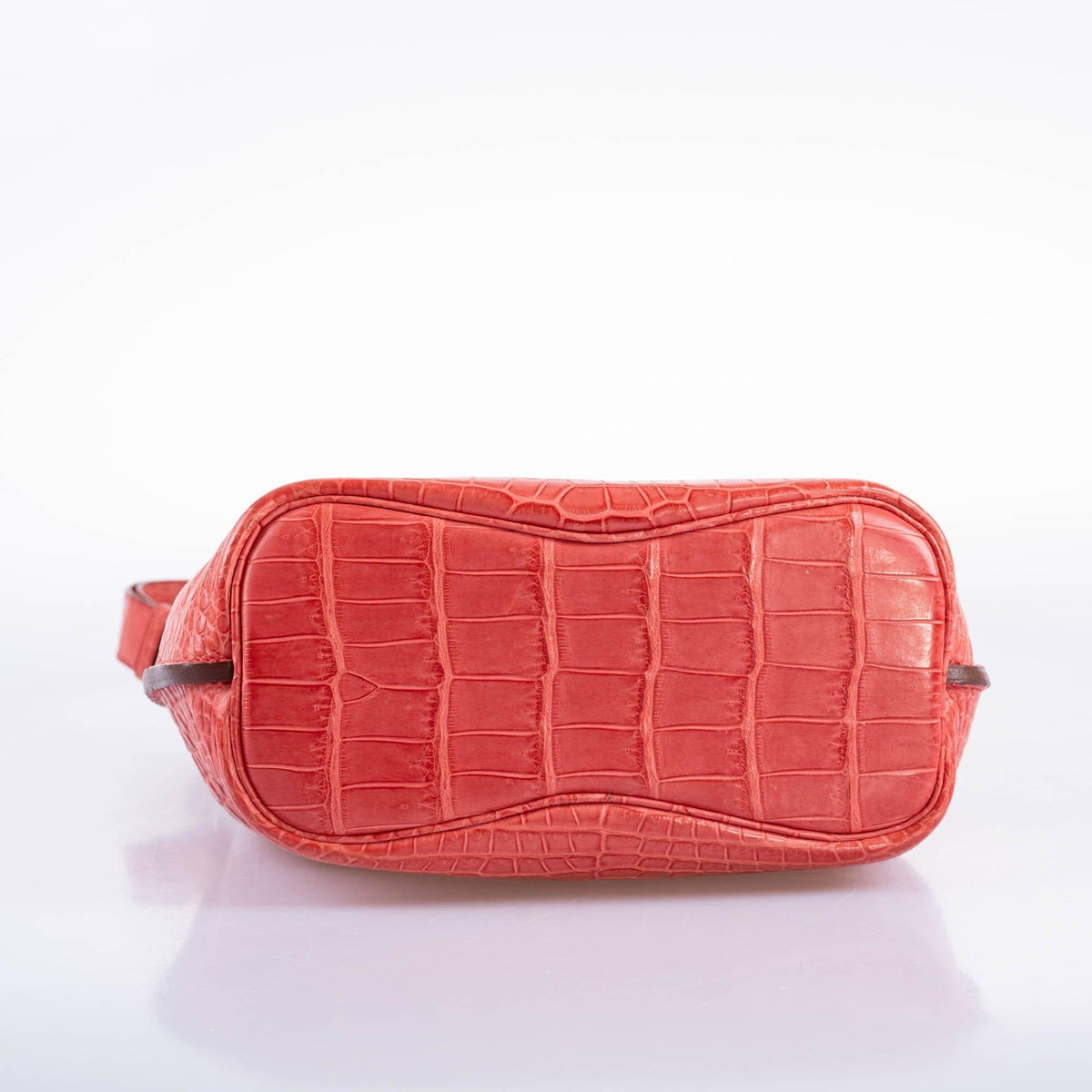 Hermes So Kelly 22 Bougenville Matte Porosus Crocodile Gold Hardware