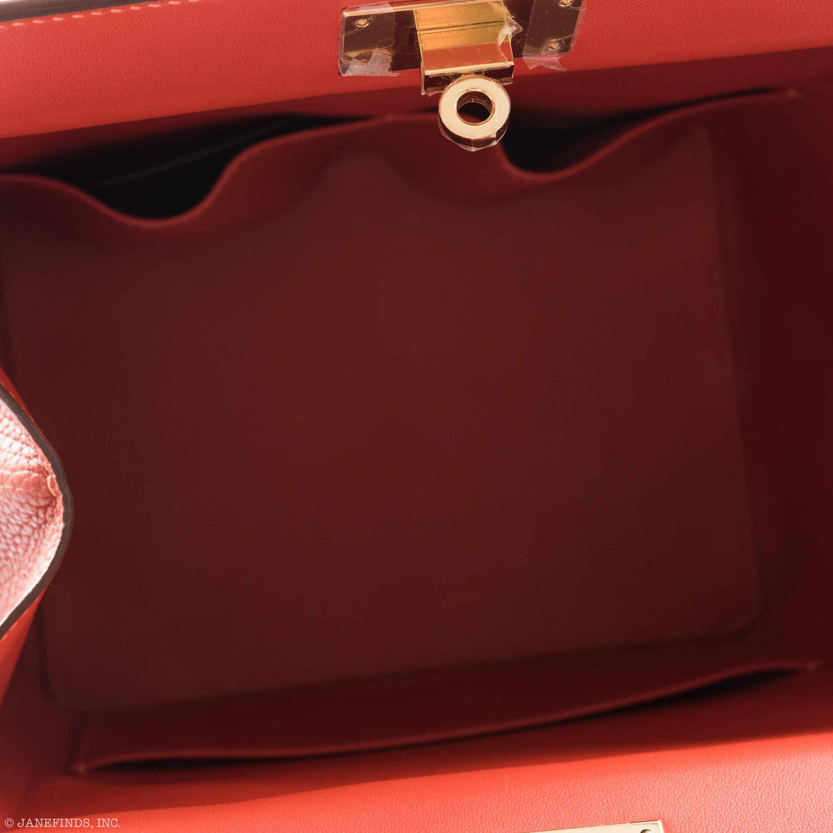 Hermes Toolbox Puzzle 20 Matte Sanguine Niloticus Crocodile & Clemence Permabrass Hardware