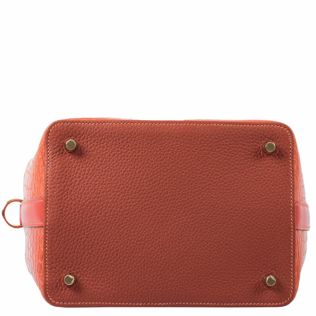 Hermes Toolbox Puzzle 20 Matte Sanguine Niloticus Crocodile & Clemence Permabrass Hardware
