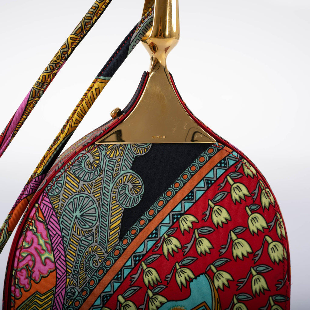 Hermes Unique Silk ‘Art des Steppes’ Yurt Runway Bag