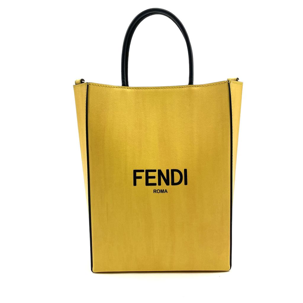 Fendi Small Logo Print Shopping Bag