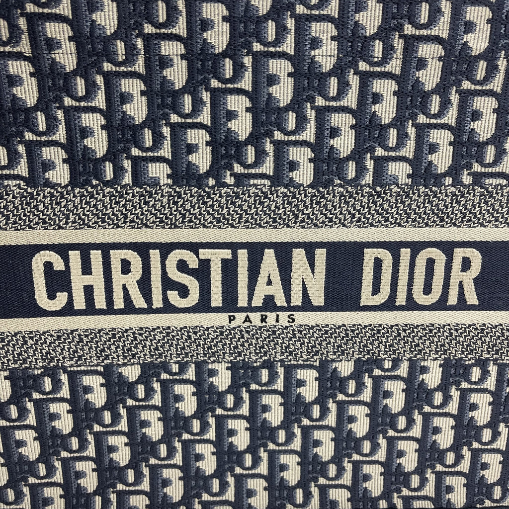 CHRISTIAN DIOR Oblique Canvas Small Book Tote
