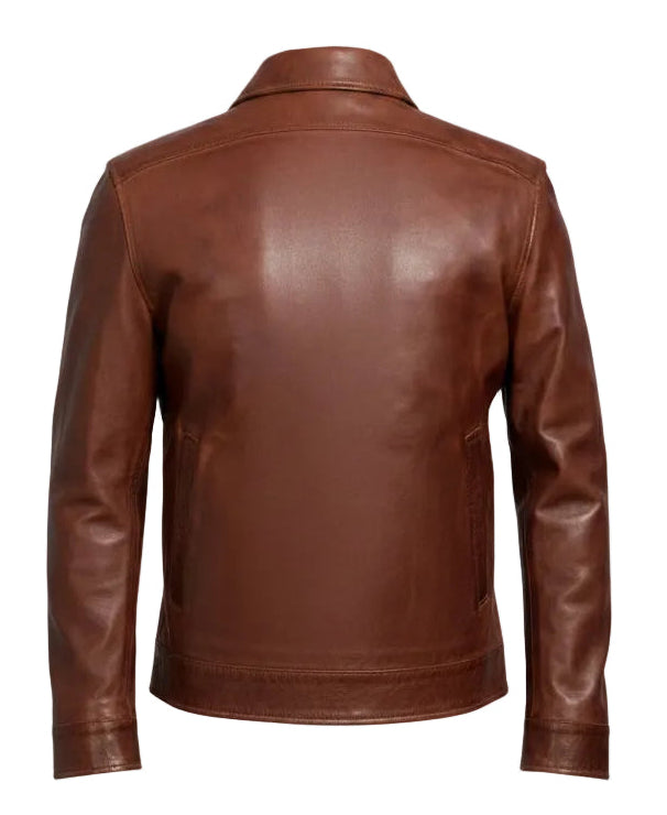 Vintage Brown Leather Jacket