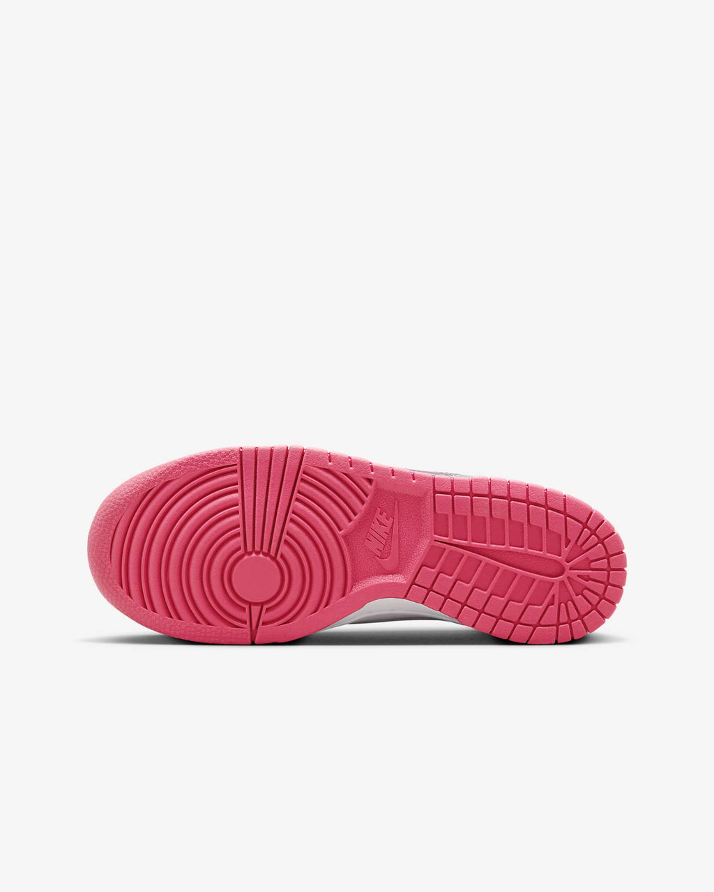 Nike Kids' Dunk Low Shoes - White / Laser Fuchsia