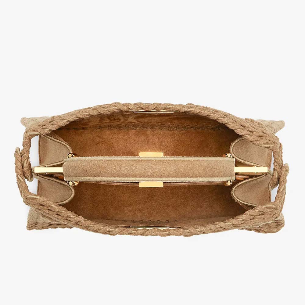 PEEKABOO ISEEU MEDIUM Beige Flannel Bag