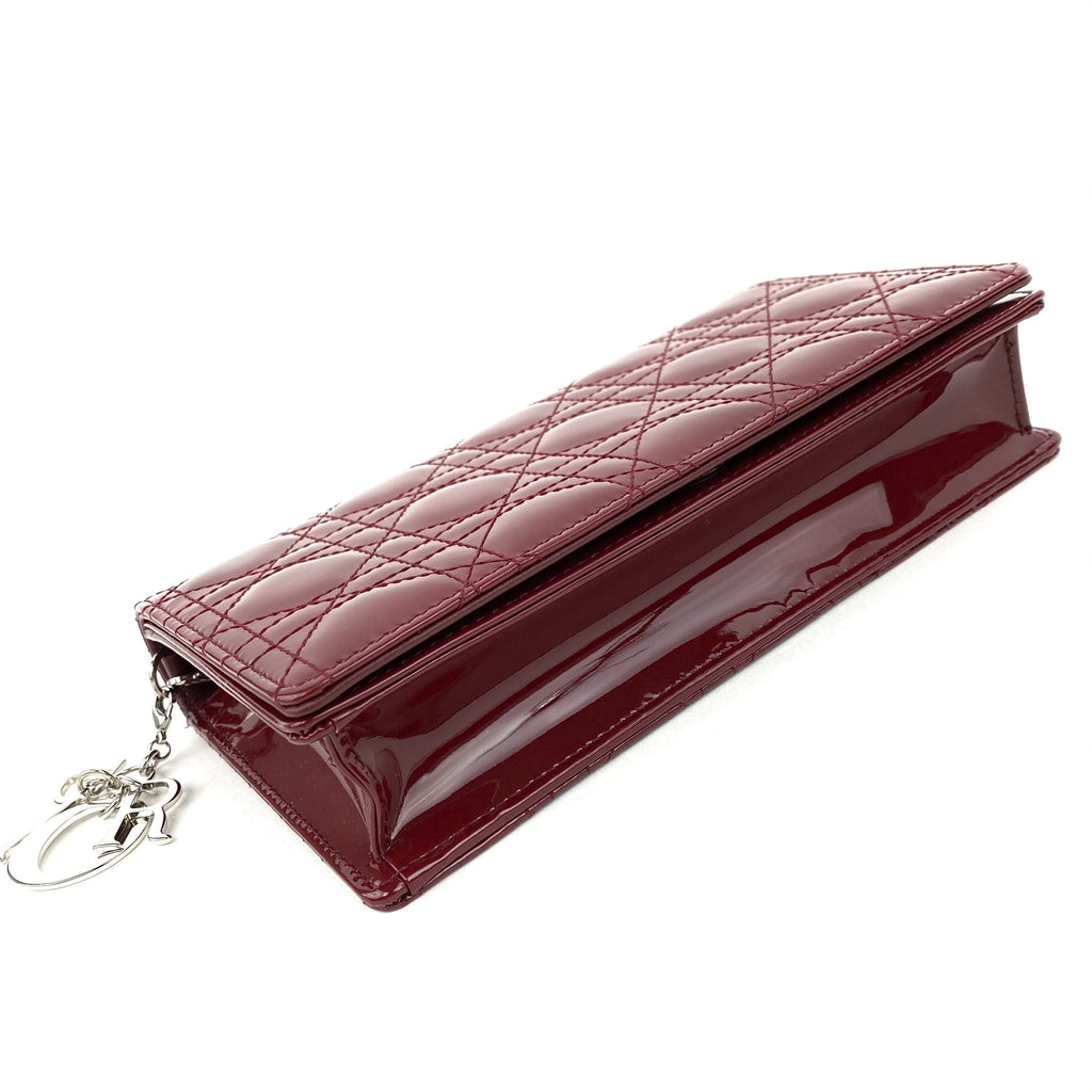 CHRISTIAN DIOR  Lady Dior Pouch Red Patent
