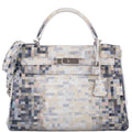 Vintage Hermes Kelly 32 Digital Hima Custom Painted Clemence with Palladium Hardware