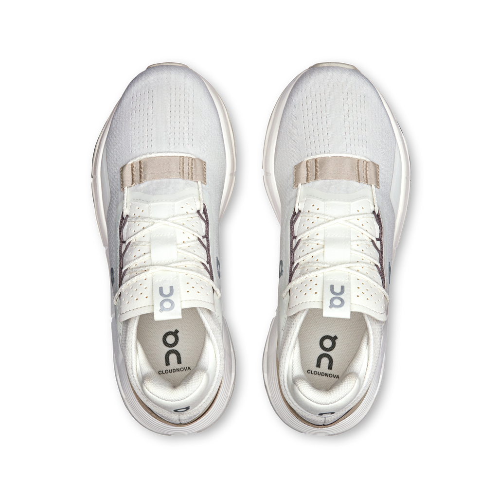 On Running Women's Cloudnova 2 Shoes - Ice / Sand