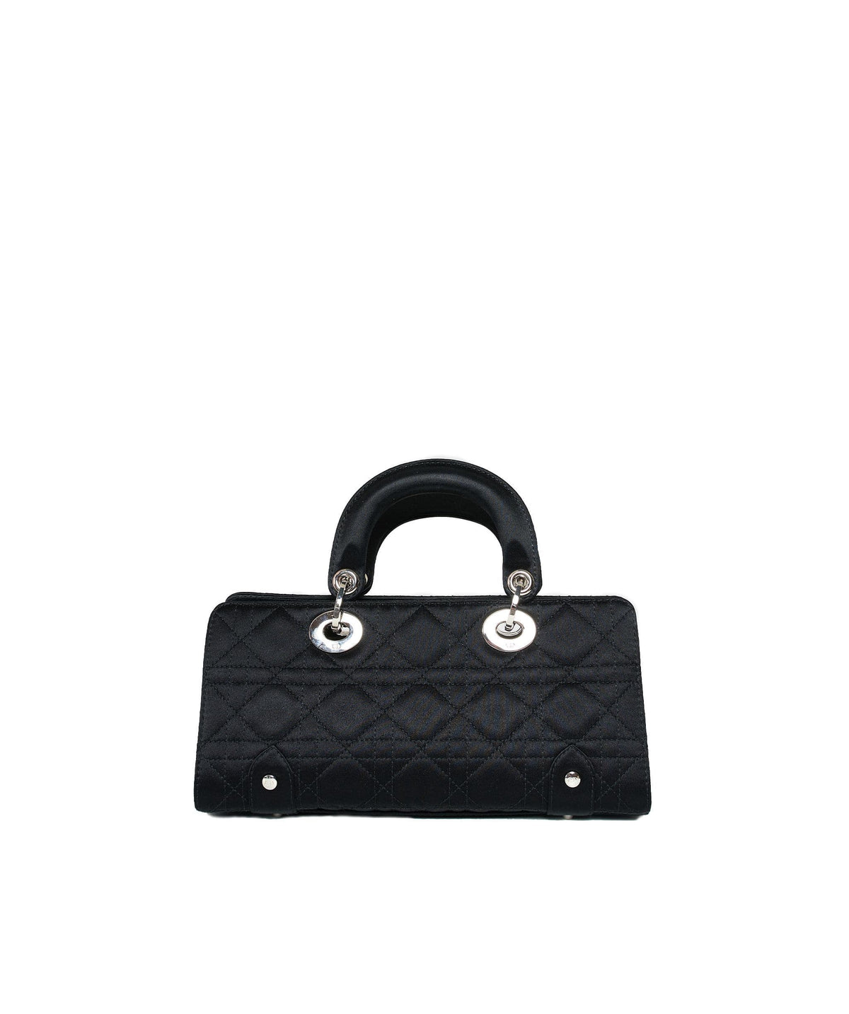 Christian Dior Black Cannage Top Handle Bag GHW AGL1036 - Cap N Wrap