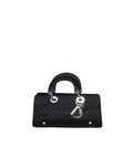 Christian Dior Black Cannage Top Handle Bag GHW AGL1036 - Cap N Wrap