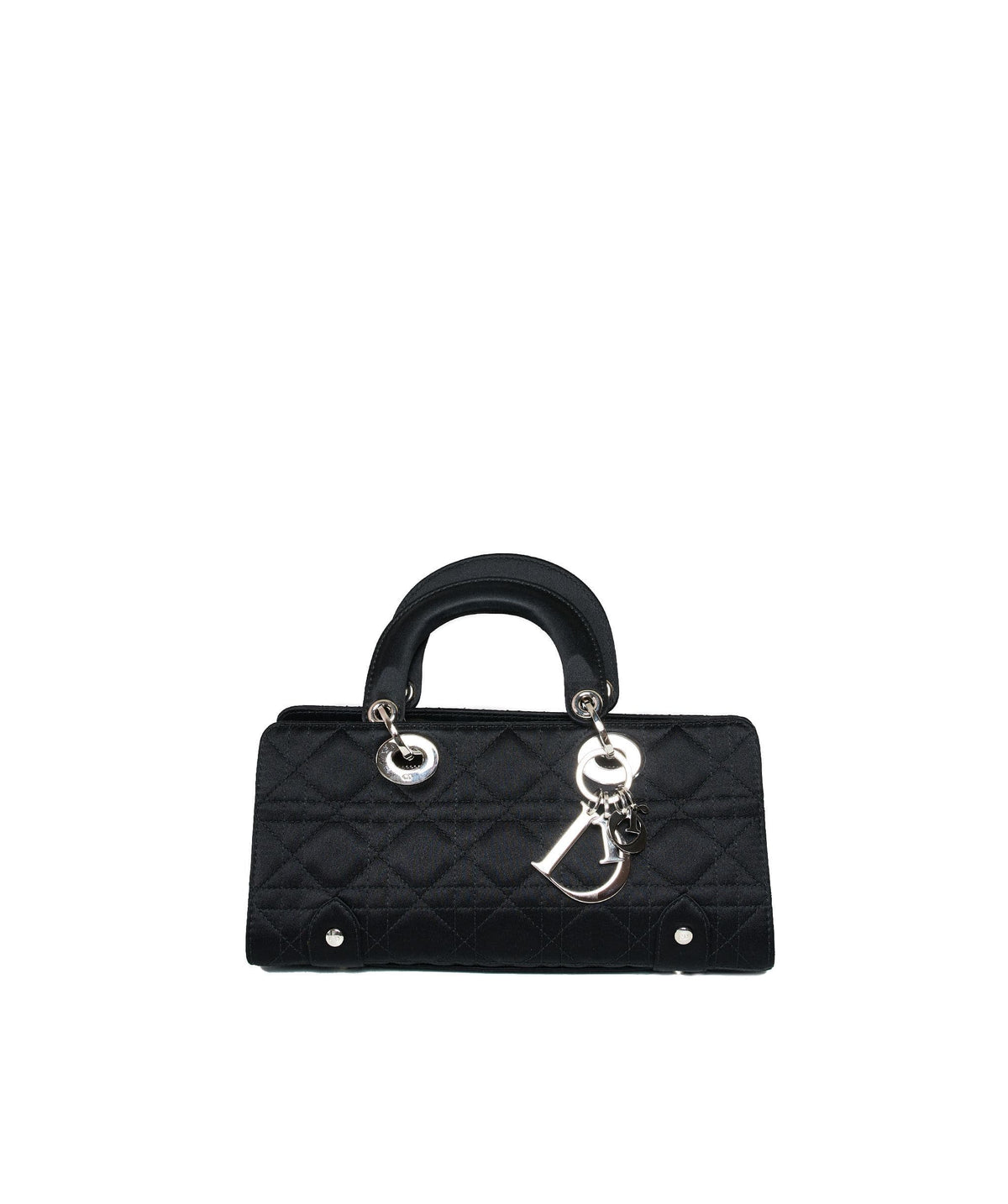 Christian Dior Black Cannage Top Handle Bag GHW AGL1036 - Cap N Wrap
