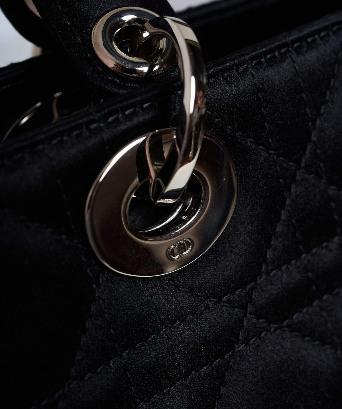 Christian Dior Black Cannage Top Handle Bag GHW AGL1036 - Cap N Wrap