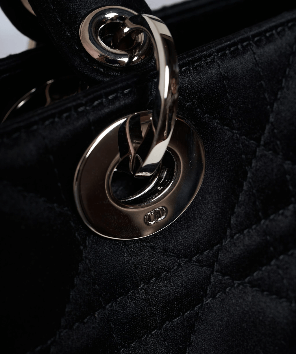 Christian Dior Black Cannage Top Handle Bag GHW AGL1036 - Cap N Wrap