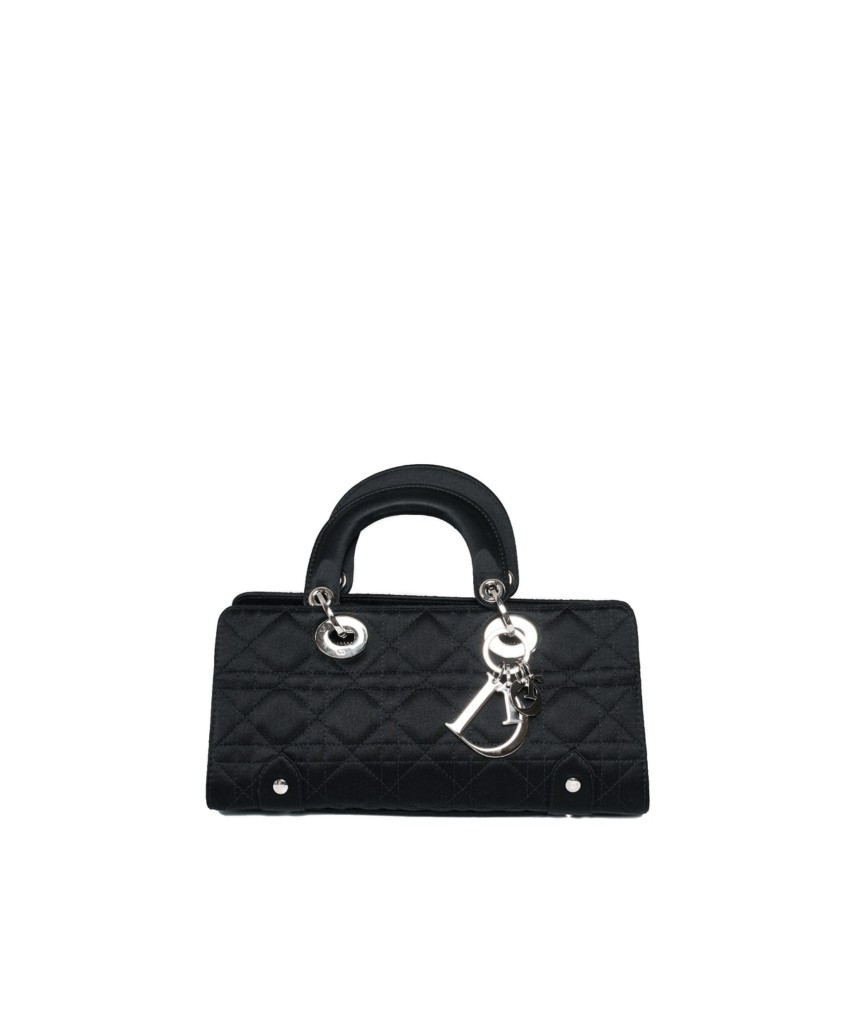 Christian Dior Black Cannage Top Handle Bag GHW AGL1036 - Cap N Wrap