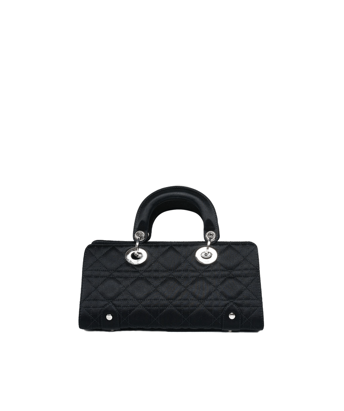 Christian Dior Black Cannage Top Handle Bag GHW AGL1036 - Cap N Wrap