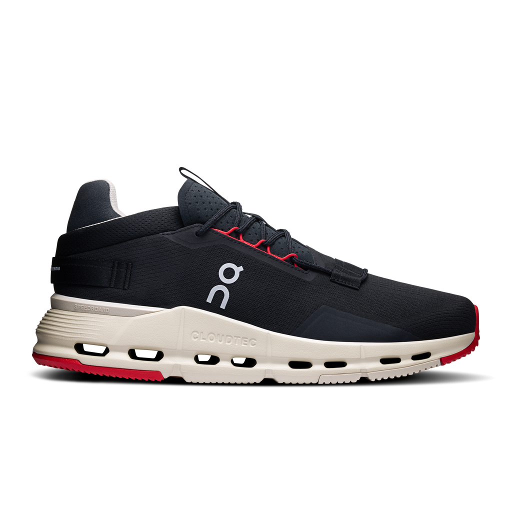 On Running Men's Cloudnova 2 Shoes - Black / Red