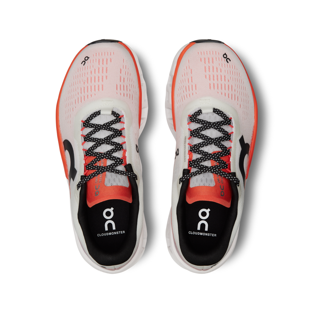 On Running Women's Cloudmonster 2 Shoes - White / Flame
