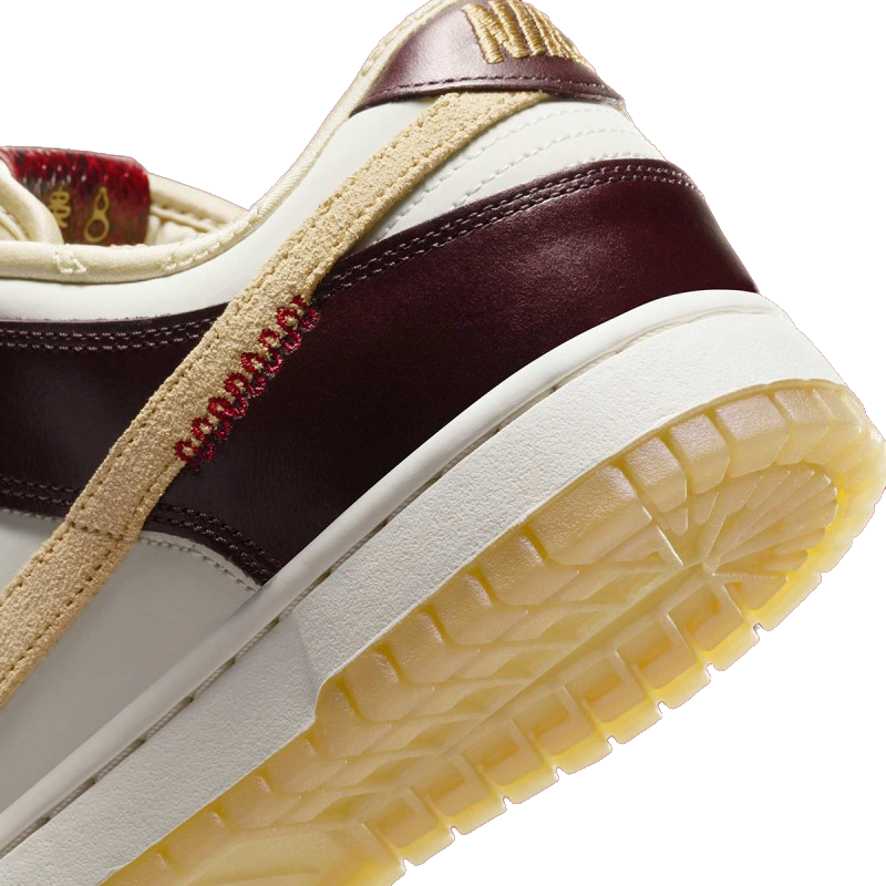 Nike Women's Dunk Low Lx Shoes - Burgundy Crush / Sail / Team Gold / Dark Red