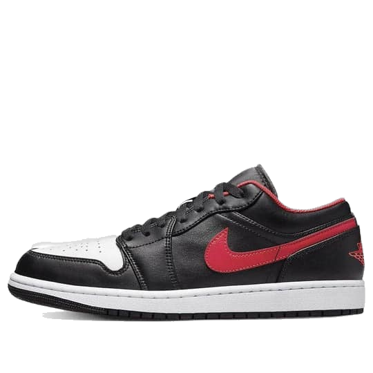 Nike Men's Air Jordan 1 Low Shoes - Black / Fire Red / White