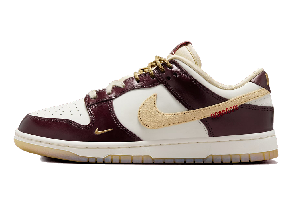 Nike Women's Dunk Low Lx Shoes - Burgundy Crush / Sail / Team Gold / Dark Red