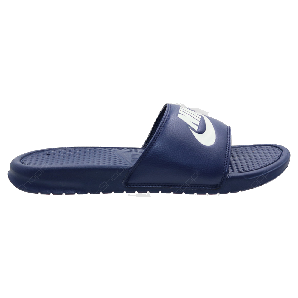 Nike Men's Benassi Jdi Shoes - Midnight Navy / Wind Chill / White