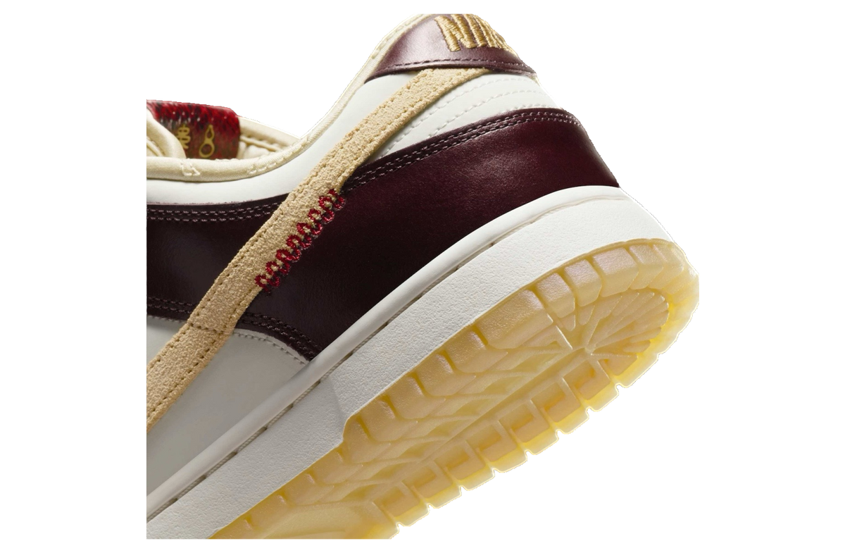 Nike Women's Dunk Low Lx Shoes - Burgundy Crush / Sail / Team Gold / Dark Red